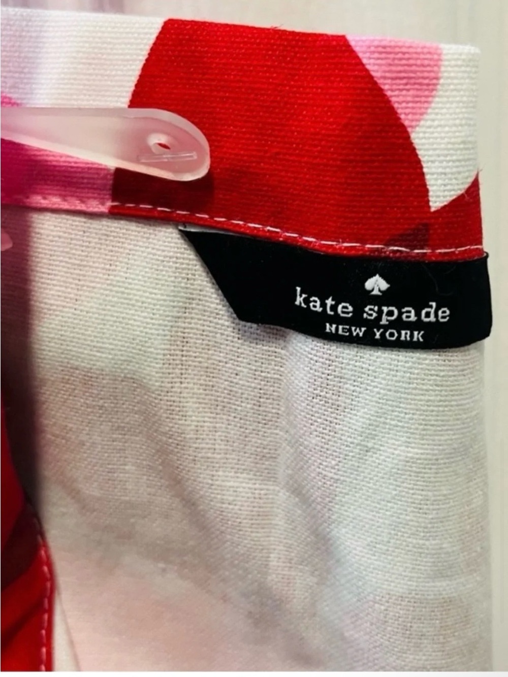Apron Kate Spade Pink and Red Heart Print - Picture 4 of 5
